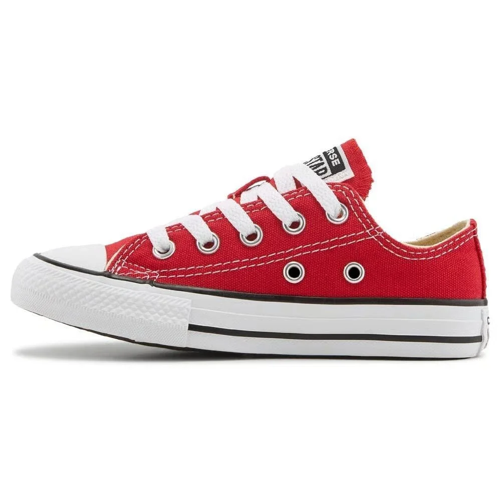 Converse Chuck Taylor All Star Sneakers Kids 8 Red Low Top Casual Shoes ZOGG3268